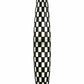 Meyda Lighting Checkers 7" 2-Light White Tube Wall Sconce With Black & White Shade Glass