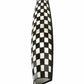 Meyda Lighting Checkers 7" 2-Light White Tube Wall Sconce With Black & White Shade Glass