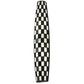 Meyda Lighting Checkers 7" 2-Light White Tube Wall Sconce With Black & White Shade Glass