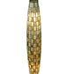 Meyda Lighting Checkers 7" Tortoise Shell Beige & Wispy Sky Beige Tube Shade Glass