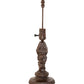 Meyda Lighting Cherubs With Lantern 9" Mahogany Bronze Table Lamp Base