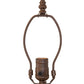 Meyda Lighting Cherubs With Lantern 9" Mahogany Bronze Table Lamp Base