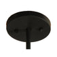 Meyda Lighting Chestnut Hill 81" 20-Light 2-Tier Matte Black Semi-flush Mount Ceiling Light With White Shade