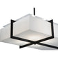 Meyda Lighting Chestnut Hill 99" 12-Light Blackwash Island Pendant Light With Statuario Idalight Shade