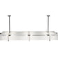 Meyda Lighting Chestnut Hill 99" 12-Light Blackwash Island Pendant Light With Statuario Idalight Shade