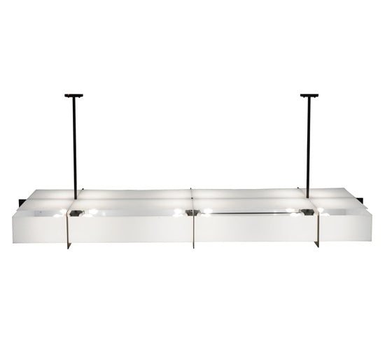 Meyda Lighting Chestnut Hill 99" 12-Light Blackwash Island Pendant Light With Statuario Idalight Shade