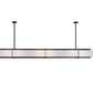 Meyda Lighting Chestnut Hill 99" 12-Light Blackwash Island Pendant Light With Statuario Idalight Shade