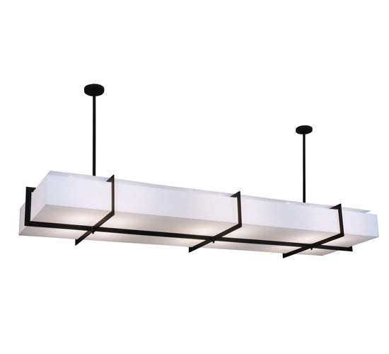 Meyda Lighting Chestnut Hill 99" 12-Light Blackwash Island Pendant Light With Statuario Idalight Shade