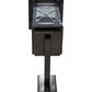 Meyda Lighting Chiaro 11" Exterior Oil Rubbed Bronze Wall Sconce With Clear Shade Glass