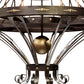 Meyda Lighting Chloe 112" 40-Light Antique Copper & Oil Rubbed Bronze Chandelier With Amber Faux Candlelight