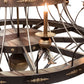 Meyda Lighting Chloe 112" 40-Light Antique Copper & Oil Rubbed Bronze Chandelier With Amber Faux Candlelight