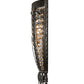 Meyda Lighting Chrisanne 17" 2-Light Antique Silver Wall Sconce With Crystal Shade Glass