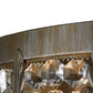 Meyda Lighting Chrisanne 17" 2-Light Antique Silver Wall Sconce With Crystal Shade Glass