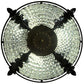 Meyda Lighting Chrisanne 20" 3-Light Mirror Black Flush Mount Light With Crystal Clear Shade Glass