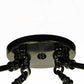 Meyda Lighting Chrisanne 24" 3-Light Mirror Black & Sahara Gold Flush Mount Light With Clear Crystal Shade