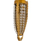 Meyda Lighting Chrisanne 6" 2-Light Transparent Gold Over Nickel Wall Sconce With Gold & Clear Crystal Shade