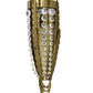 Meyda Lighting Chrisanne 7" 2-Light Transparent Gold Wall Sconce With Crystal Shade