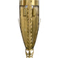 Meyda Lighting Chrisanne 7" 2-Light Transparent Gold Wall Sconce With Crystal Shade