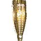 Meyda Lighting Chrisanne 7" 2-Light Transparent Gold Wall Sconce With Crystal Shade
