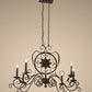 Meyda Lighting Christabel 36" 6-Light Cajun Spice Island Chandelier With Faux Candlelight