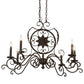 Meyda Lighting Christabel 36" 6-Light Cajun Spice Island Chandelier With Faux Candlelight