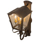 Meyda Lighting Christian 10" 4-Light Cajun Spice Wall Sconce With Clear Seeded Shade Glass