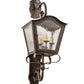 Meyda Lighting Christian 16" 4-Light Cajun Spice Wall Sconce With Clear Seeded Shade Glass