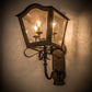 Meyda Lighting Christian 165282 12" 4-Light Cajun Spice Wall Sconce With Clear Seeded Shade Glass