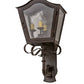 Meyda Lighting Christian 165282 12" 4-Light Cajun Spice Wall Sconce With Clear Seeded Shade Glass