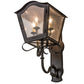 Meyda Lighting Christian 165282 12" 4-Light Cajun Spice Wall Sconce With Clear Seeded Shade Glass