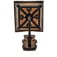 Meyda Lighting Christian 165282 12" 4-Light Cajun Spice Wall Sconce With Clear Seeded Shade Glass