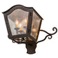 Meyda Lighting Christian 22" 4-Light Cajun Spice Wall Sconce With Clear Seeded Shade Glass