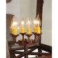 Meyda Lighting Christian 23" 6-Light Dark Bronze Lantern Wall Sconce With Clear Seeded Shade Glass