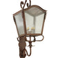 Meyda Lighting Christian 23" 6-Light Dark Bronze Lantern Wall Sconce With Clear Seeded Shade Glass