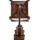 Meyda Lighting Christian 23" 6-Light Dark Bronze Lantern Wall Sconce With Clear Seeded Shade Glass