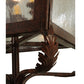 Meyda Lighting Christian 23" 6-Light Dark Bronze Lantern Wall Sconce With Clear Seeded Shade Glass