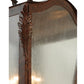 Meyda Lighting Christian 23" 6-Light Dark Bronze Lantern Wall Sconce With Clear Seeded Shade Glass