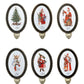 Meyda Lighting Christmas 4"W x 6"H 12-Light Antique Brass Night Light With Assorted Shade