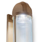 Meyda Lighting Christy 10" 4-Light Gold Metallic Wall Sconce With Frosted Clear Fluted Shade Glass