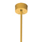 Meyda Lighting Church 36" 13-Light Goldtastic Pendant Light With Clear Water Art Shade Glass