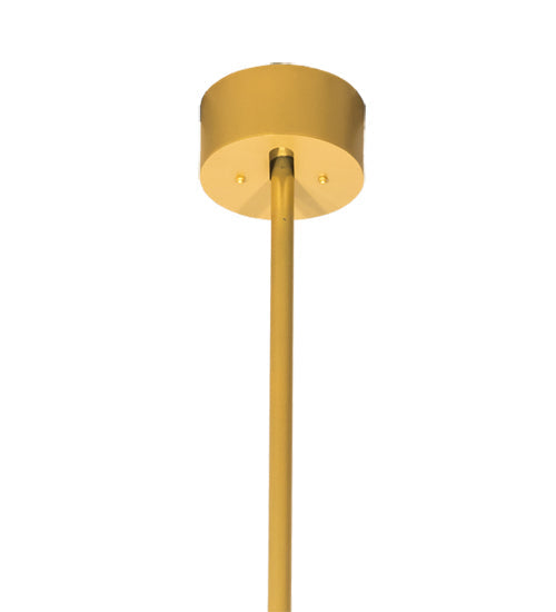Meyda Lighting Church 36" 13-Light Goldtastic Pendant Light With Clear Water Art Shade Glass