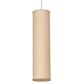 Meyda Lighting Cilindro 10" 2-Light Nickel Pendant Light With Honey Bombay Textrene Shade