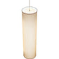 Meyda Lighting Cilindro 10" 2-Light Nickel Pendant Light With Honey Bombay Textrene Shade