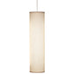 Meyda Lighting Cilindro 10" 2-Light Nickel Pendant Light With Honey Bombay Textrene Shade