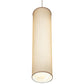 Meyda Lighting Cilindro 10" 2-Light Nickel Pendant Light With Honey Bombay Textrene Shade