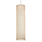 Meyda Lighting Cilindro 10" 2-Light Nickel Pendant Light With Honey Bombay Textrene Shade