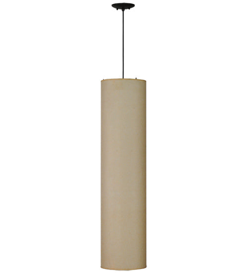 Meyda Lighting Cilindro 10" 3-Light Pendant Light With Beige Shade