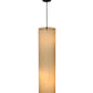 Meyda Lighting Cilindro 10" 3-Light Pendant Light With Beige Shade