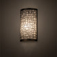 Meyda Lighting Cilindro 10" Antique Brass Deco Wall Sconce With Off White Textrene Shade