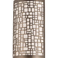 Meyda Lighting Cilindro 10" Antique Brass Deco Wall Sconce With Off White Textrene Shade